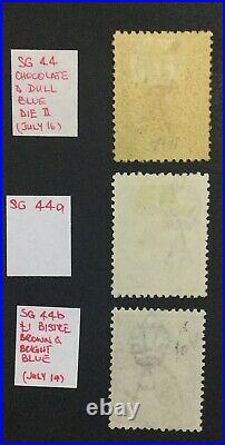 MOMEN AUSTRALIA SG #44,44a, 44b 1915-27 KANGAROO USED £5,200 LOT #60195