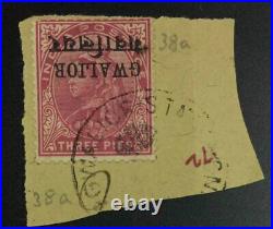 MOMEN INDIA GWALIOR SG #38a OVPT INVERTED USED BPA CERT £900 LOT #63401