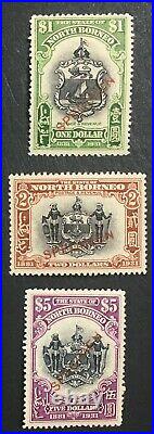 MOMEN NORTH BORNEO SG #300s-302s 1931 SPECIMEN MINT OG NH LOT #60601