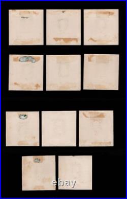 MOMEN US #O35TC2c-O45TC2c GOODALL GREEN TRIAL COLOR PROOF ON INDIA LOT #94203