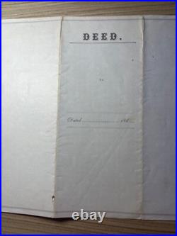 MOMEN US #R64b STRIP OF 3 R42b ON DEED DOCUMENT LOT #94290-91