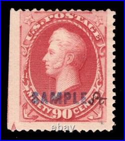 MOMEN US STAMPS #191S-M SAMPLE With A IN BLACK MS MINT OG H LOT #91626