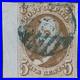 MOMEN US STAMPS #1b MARGIN BRIGHTER ORANGE BROWN IMPERF USED LOT #77773