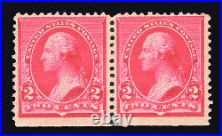 MOMEN US STAMPS #220a-220c SCARCE COMBINATION PAIR MINT OG H LOT #79987