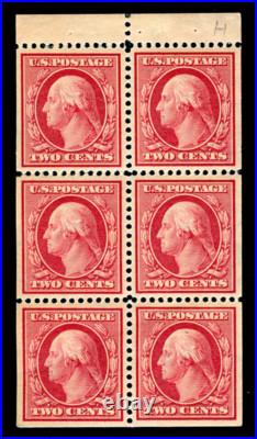 MOMEN US STAMPS #332a POSITION H BOOKLET MINT OG H