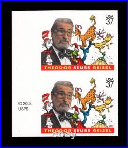 MOMEN US STAMPS #3835a IMPERF ERROR PAIR MINT OG NH LOT #94321