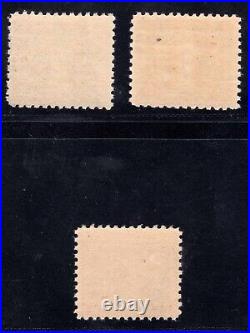 MOMEN US STAMPS #537, 537b, 537c MINT OG NH PF CERT LOT #93263