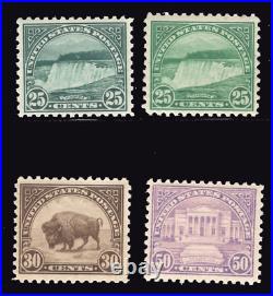 MOMEN US STAMPS #568-570 25c 2 SHADES MINT OG NH LOT #79701
