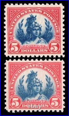MOMEN US STAMPS #573-573a MINT OG NH VF+ LOT #96587