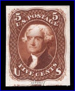 MOMEN US STAMPS #57P3 (67-E9d) 1st DESIGN ESSAY ON INDIA XF LOT #95644