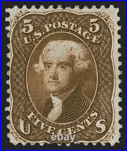 MOMEN US STAMPS #57 1st DESIGN MINT OG H PF CERT LOT #91808
