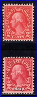 MOMEN US STAMPS #634, 634b MINT OG NH LOT #86628