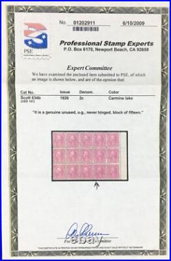 MOMEN US STAMPS #634b CARMINE LAKE MINT OG NH VF PSE CERT LOT #94762