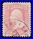 MOMEN US STAMPS #64b ROSE PINK USED XF PF CERT LOT #95786