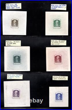 MOMEN US STAMPS #72-E2a DIE ESSAYS ON PROOF PAPER 14 DIFF. SHADES LOT #93107 MOMEN US STAMPS #72-E2a DIE ESSAYS ON PROOF PAPER 14 DIFF. SHADES LOT #93107