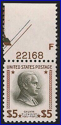 MOMEN US STAMPS #834a RED BROWN & BLACK MINT OG NH VF 2 PF CERTS LOT #93017