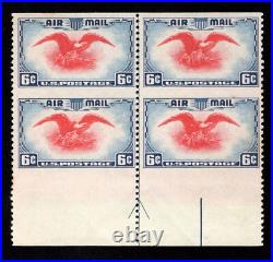 MOMEN US STAMPS #C23a AIRMAIL ARROW BLOCK OF 4 MINT OG NH LOT #92651