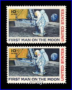 MOMEN US STAMPS #C76a, C76 ROSE RED OMITTED MINT OG NH ERROR LOT #93507