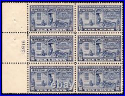 MOMEN US STAMPS #E12a INTACT PLATE BLOCK OF 6 MINT OG 3LH/3NH LOT #91909