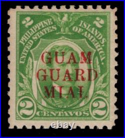 MOMEN US STAMPS GUAM #M7b MIAL MINT OG NH PF CERT LOT #82202