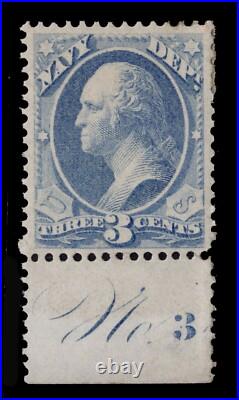 MOMEN US STAMPS #O37a OFFICIAL MINT OG H PF CERT LOT #82260