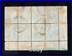 MOMEN US STAMPS #R38c BLOCK USED REVENUE LOT #94420