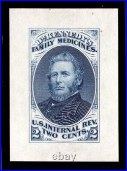 MOMEN US STAMPS #RS155TC1af BLUE TRIAL COLOR PROOF ON INDIA XF LOT #94483