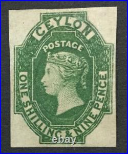 Momen Ceylon Sg #11 1857-9 Imperf Mint Og H Lot #193171-1609