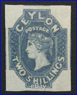Momen Ceylon Sg #12 1859 Imperf Mint Og H Lot #193171-1605