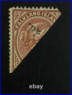 Momen Falkland Islands Sg #14 1891 Mint Og H Cert £700 Lot #63014