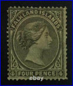 Momen Falkland Islands Sg #2 1879 No Wmk Mint Og H £1,400 Lot #63038