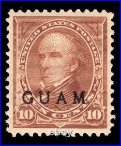 Momen Guam Us Stamps #8 Mint Og Nh Xf+ Choice Lot #97720