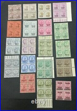 Momen India Chamba Sg # 19 Blocks Mint Og Nh Lot #198489-6046