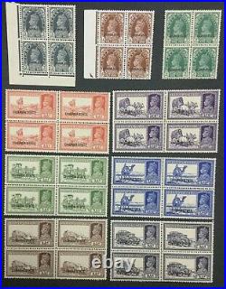 Momen India Chamba Sg #82/92 Blocks Mint Og Nh Lot #193643-2367