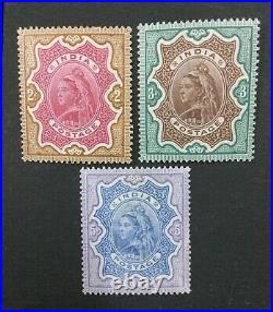 Momen India Sg #107-109 1895 Mint Og H Lot #193643-2439