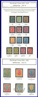 Momen India Sg #201-219 1926-33 Complete Set Mint Og H £750+ Lot #61343