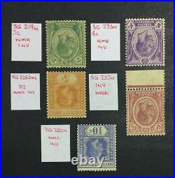 Momen Malaya Straits Sg # 1921-33 Inverted Wmk Mint Og H £255 Lot #219147-517