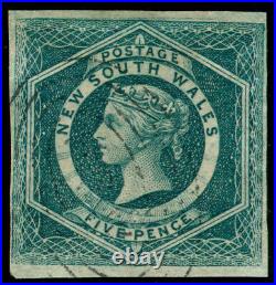 Momen New South Wales Sg #88 1854-9 Imperf Used Lot #60217