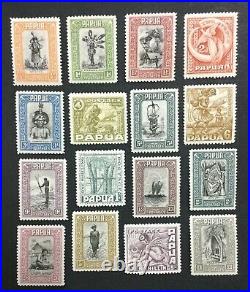 Momen Papua New Guinea Sg #130-145 1932-40 Mint Og H Lot #194539-3105