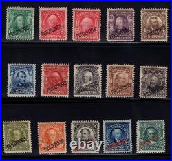Momen Philippines Us Stamps #226-240 Mint Og H Cert Lot #97075-1
