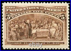 Momen US Stamps #234 Mint OG NH 2 PF Certs MONSTER