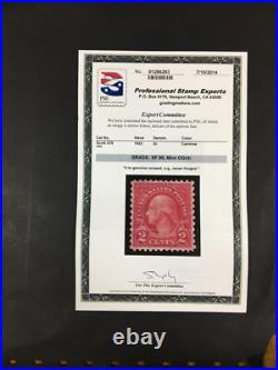 Momen US Stamps #579 MINT OG NH PF & PSE GRADED Certs XF-90 LOT #88433