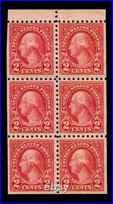 Momen US Stamps #583a Mint OG NH Booklet Pane of 6