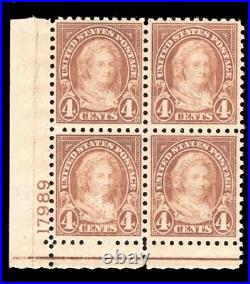 Momen US Stamps #585 PLATE BLOCK MINT OG NH VF LOT #78990 Momen US Stamps #585 PLATE BLOCK MINT OG NH VF LOT #78990