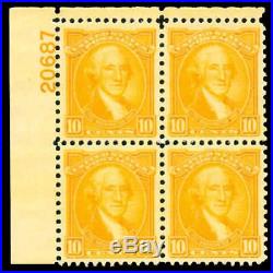 Momen US Stamps #715 Mint OG NH Plate block of 6 GEM