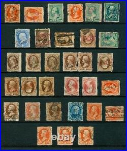 Momen US Stamps Bank Notes Used Group of 50 Cancellations Lot