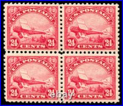 Momen US Stamps #C6 Block of 4 Mint OG 3NH/1LH XF