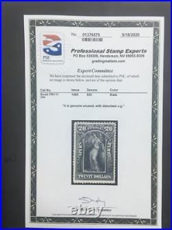 Momen US Stamps #PR111 Newspaper Mint OG H PSE CERT LOT #70531
