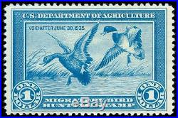 Momen US Stamps #RW1 Duck Mint OG NH VF/XF