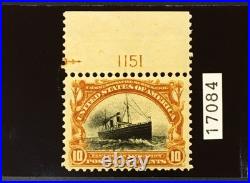 Momen Us #299 Plate Single Mint Og Vlh Xf Pse Cert Lot #96000